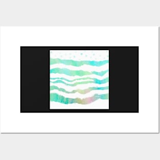 Tropical Waves abstract art Posters and Art